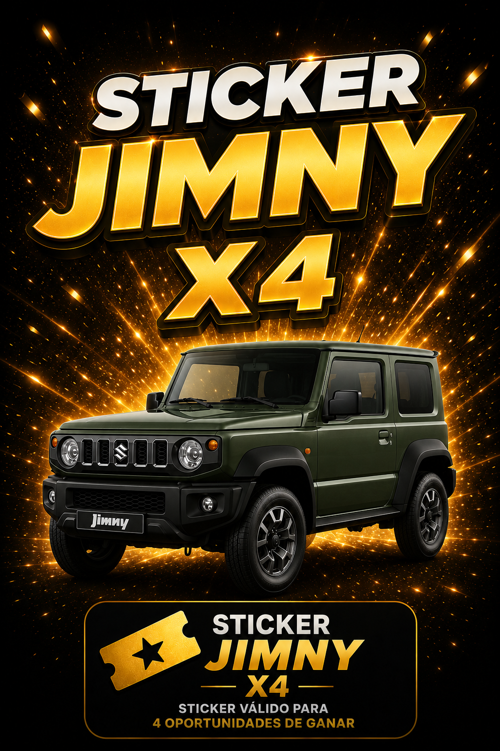 STICKER JIMNY X4