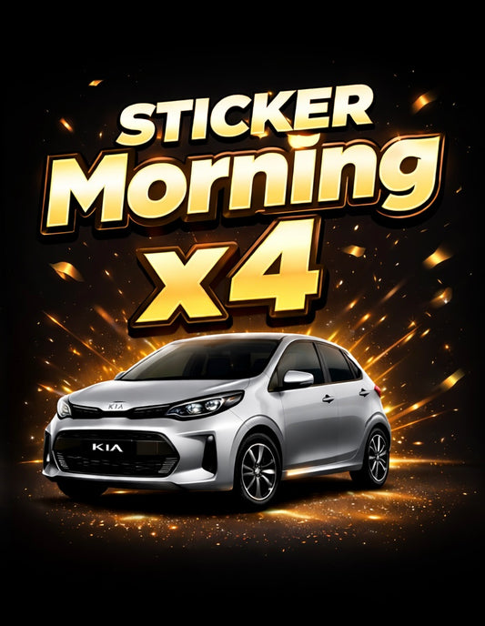 STICKER MORNING X4